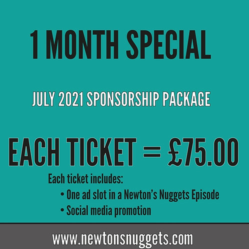 July Newton's Nuggets Sponsorship